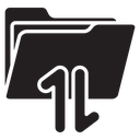 Share folder line icon