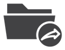 Share folder line icon