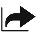 Share page Black Filled icon