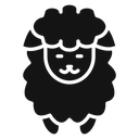 Sheep Black Filled icon