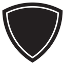 Shield Black Filled icon