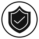 Shield check mark icon