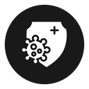Shield virus icon