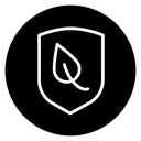 Shield with leafs icon