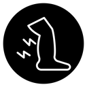 Shin pain icon