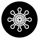 Ship wheel icon