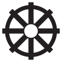 Ship wheel icon