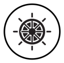 Ship wheel icon