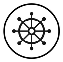 Ship wheel icon