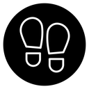 Shoe print icon