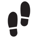 Shoe print icon