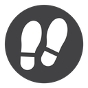 Shoe print icon