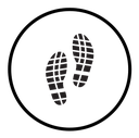 Shoe print icon