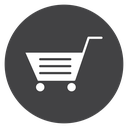 Shopping Cart Lines Black Filled icon