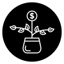 Short-term capital appreciation icon