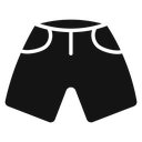 Shorts Black Filled icon