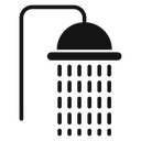 Shower Black Filled icon