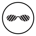 Shutter sunglasses icon