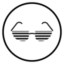 Shutter sunglasses icon