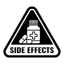 Side effects sign icon
