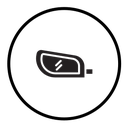 Side mirror icon