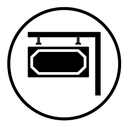 Sign board icon