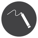 Signature Pen Line Black Filled icon