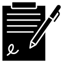 Signed contract icon