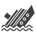 Sinking ship icon