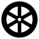 Six Spoke Tire Rim icon