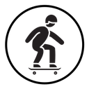 Skateboarding icon