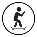Skateboarding icon