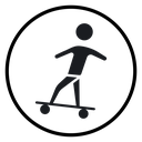 Skateboarding icon