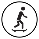 Skateboarding Skater Pushing icon