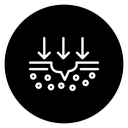 Skin Absorption Black Filled icon