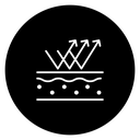 Skin Layers Diagram Black Filled icon