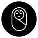 Sleeping baby icon