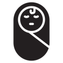 Sleeping baby icon