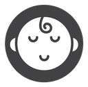 Sleeping Baby Face icon