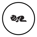Sleeping baby icon