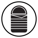 Sleeping bag icon