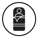 Sleeping bag icon