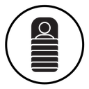 Sleeping bag icon