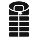 Sleeping bag icon