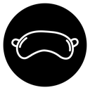 Sleeping mask icon