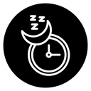 Sleeping time icon