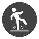 Slippery floor icon