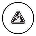 Slippery floor icon
