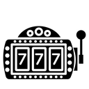 Slot machine Black Filled icon