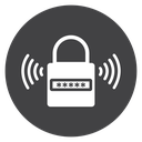Smart Lock Password Black Filled icon